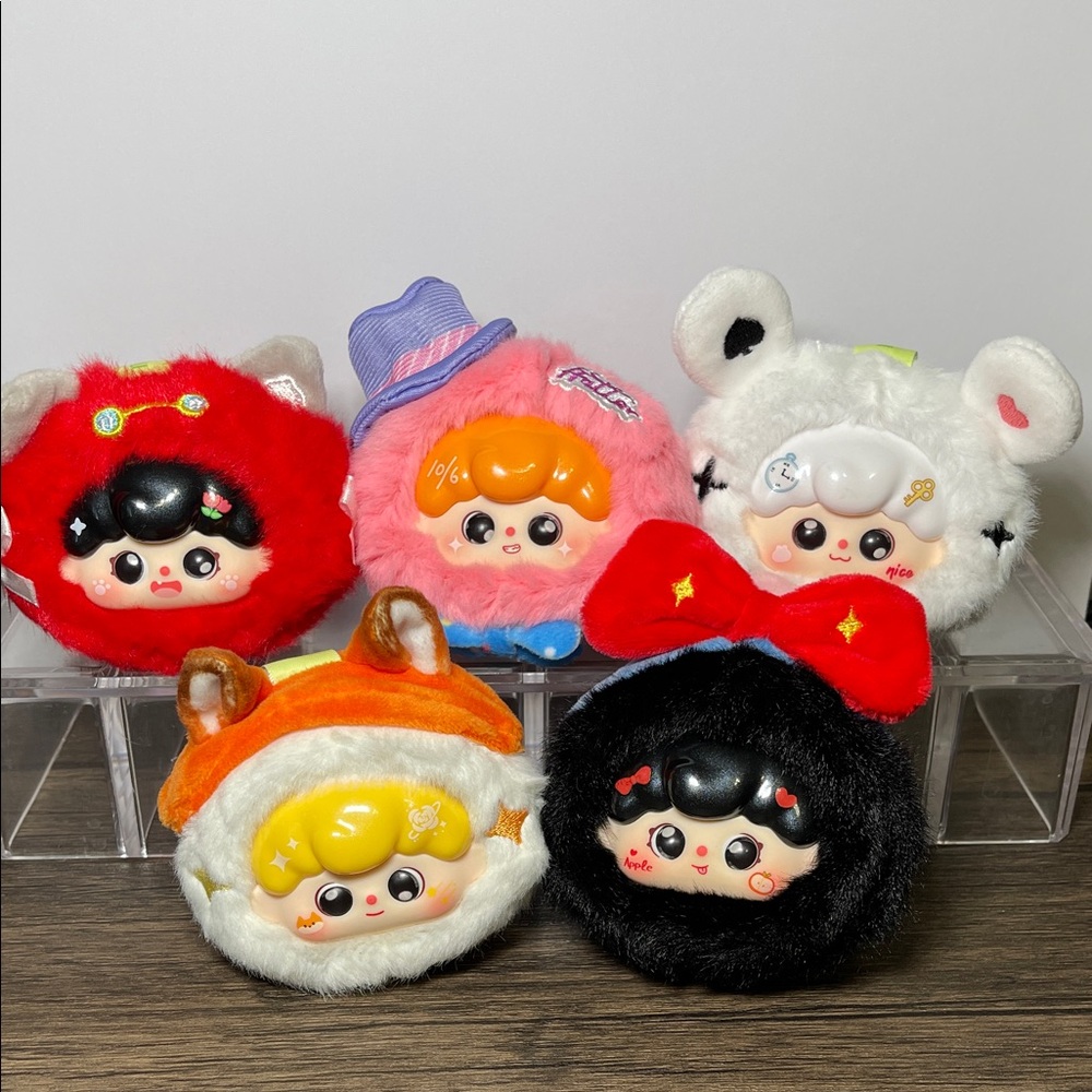 MunMun's Fairy Tale Bedtime Stories - Mini Plush Pendants - 5 Piece Set